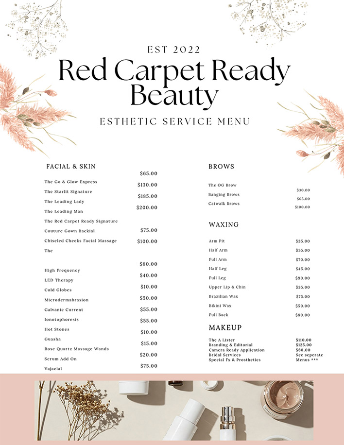 red carpet ready beauty logo